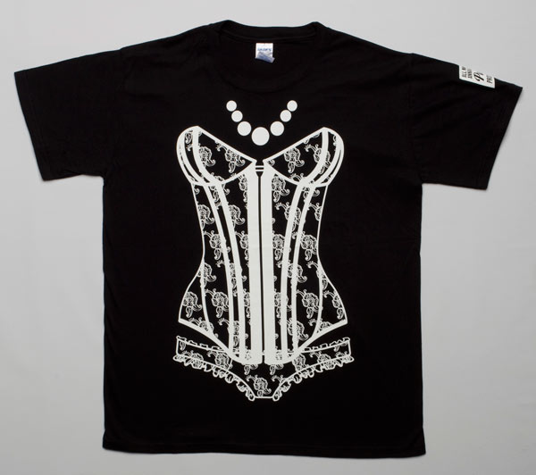 Tee-Shirt with Corset graphic