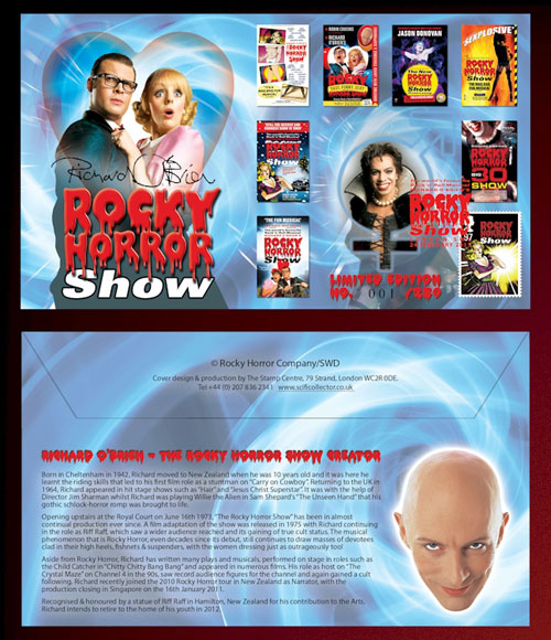 The Rocky Horror Show Official Single Stamp First Day Cover