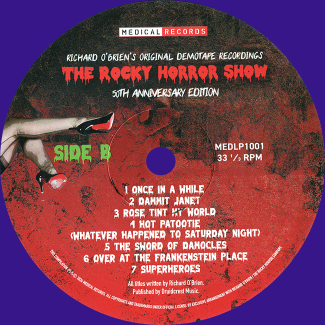 The Rocky Horror Show 50th anniversary - Original Demotape Recordings LP