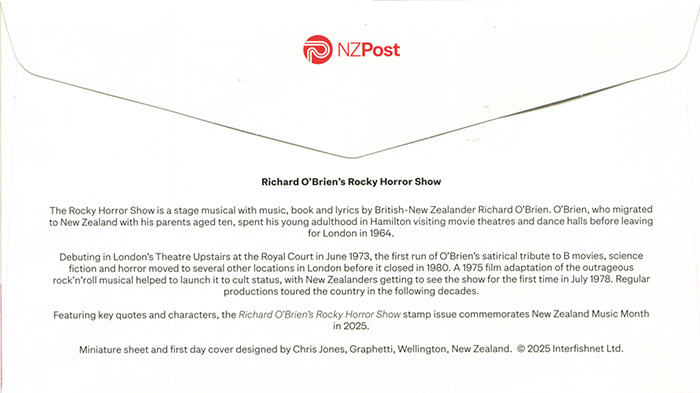 First Day Cover reverse side