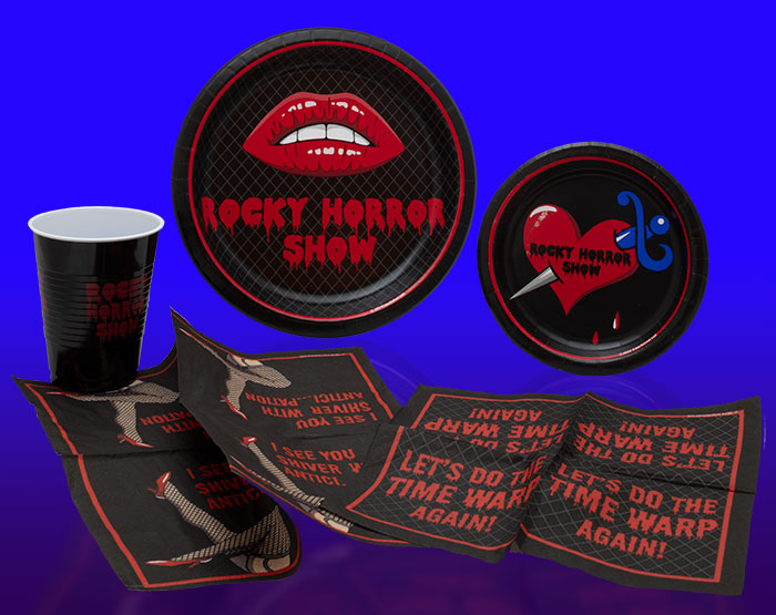 Rocky Horror Plates, Napkins and Cups