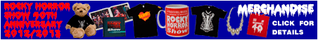 UK 2012/13 Rocky Horror Show production merchandise