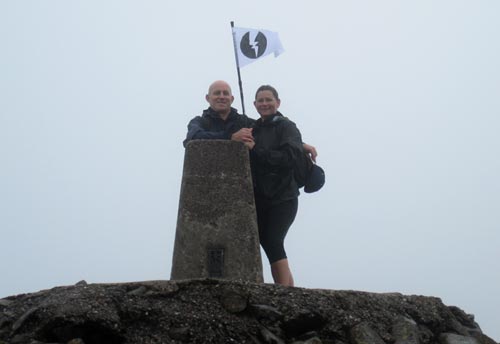 Tim and Claudine on Ben Nevis