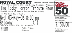 A1 Balcony ticket